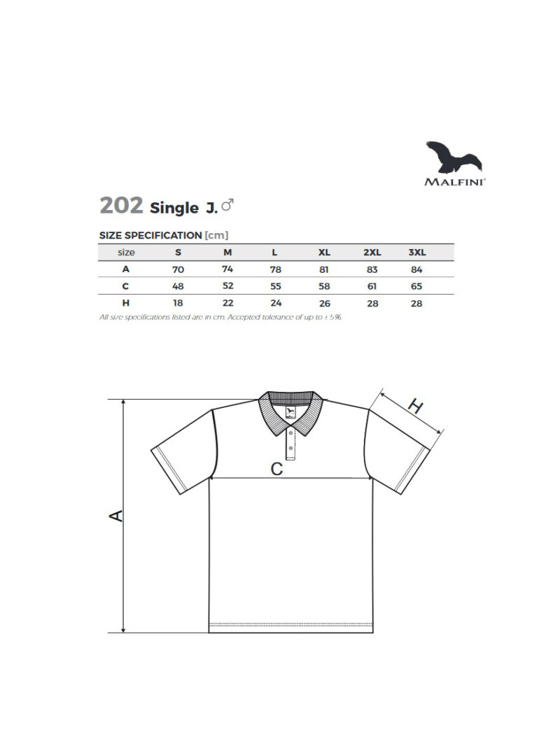 Medvilniniai polo marškinėliai Malfini Single J